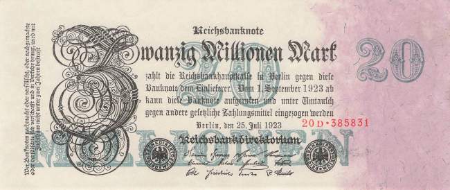 20 Million Mark 1923 ro.96b D